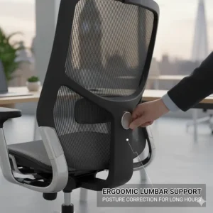 Macro photography showing the intricate weave of breathable high-tension mesh fabric, designed to increase airflow in warm working environments.