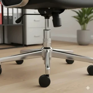 Reinforced Class 4 gas lift mechanism for heavy-duty office chairs with a 150kg load rating.