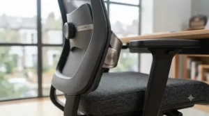 Breathable mesh office chair featuring dynamic lumbar support for all-day comfort.