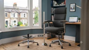 A robust, heavy-duty extra tall desk chair providing superior weight capacity and high-back support.