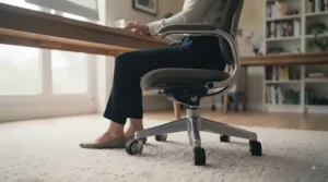 Professional leather XXL office chair styled around a large meeting table in a London corporate office.