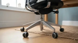 A wide-seat executive office chair featuring a reinforced steel base and gas lift.