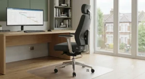 Reinforced heavy duty office chair built to support higher weight limits securely