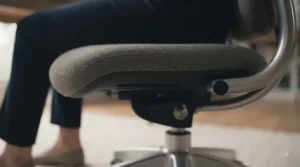Deep high-density foam seat padding on an extra-large office chair designed for all-day comfort.
