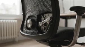 Office chair showing a smooth tilt-lock mechanism for relaxing between tasks in a study room.