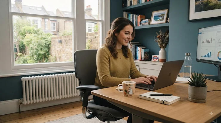 Premium XXL office chair designed for ergonomic comfort and heavy-duty support in a modern British workspace. XXL office chairs