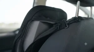 Removable and washable mesh cover of the full back support cushion promoting airflow.